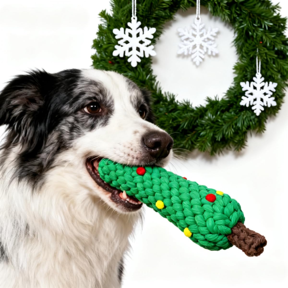Christmas Cotton Rope Dog Chew - огляд і ціна Teeth Cleaning Dog Chew Bone