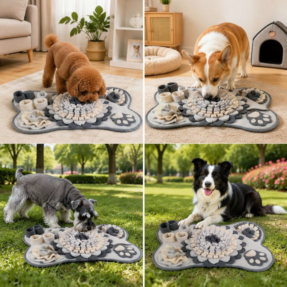 Bone Shape Dog Snuffle Mat Pet - огляд і ціна Dog Puzzle Feeder Toy