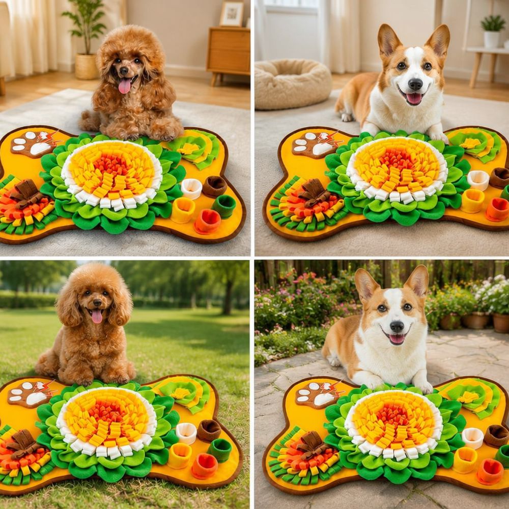Bone Shape Dog Snuffle Mat Pet - огляд і ціна Dog Puzzle Feeder Toy