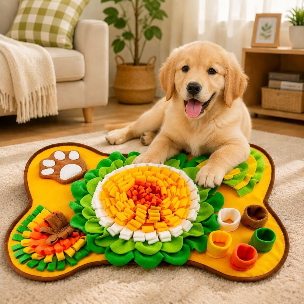 Bone Shaped Dog Snuffle Mat Pe - огляд і ціна Dog Puzzle Feeder Toy