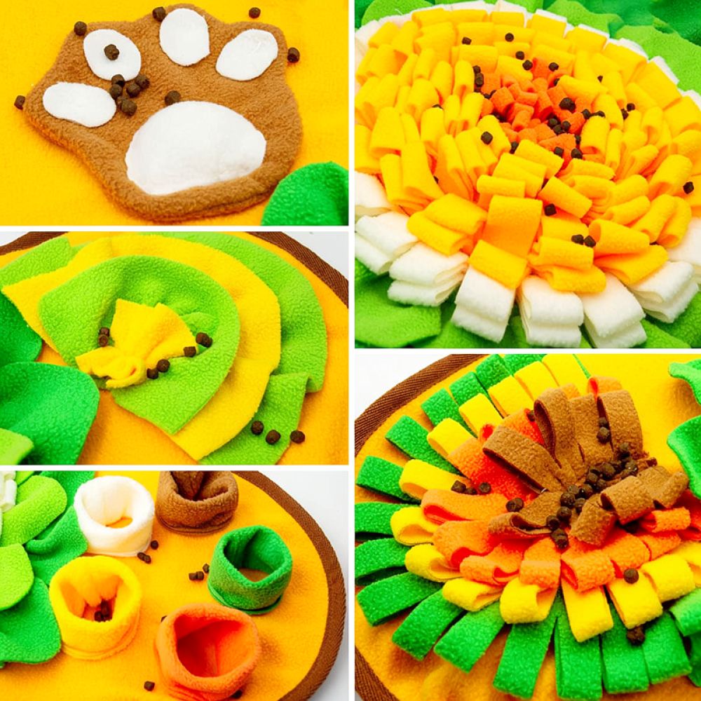 Dog Snuffle Mat Bone Design Pe - огляд і ціна Dog Puzzle Feeder Toy