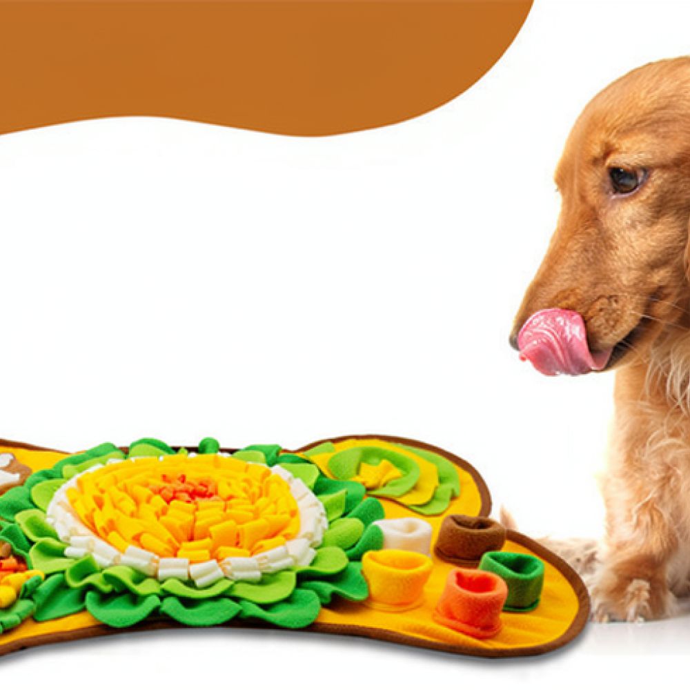 Dog Snuffle Mat Bone Design Pe - огляд і ціна Dog Puzzle Feeder Toy